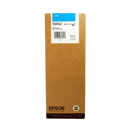 Epson T606200 4880/4800 Ultrachrome HDR Ink Cyan 220ml - High-Quality Printer Ink for Epson Stylus Pro 4880/4800 - Perfect for Professional Photo Printing, Graphic Design & Fine Art Reproduction