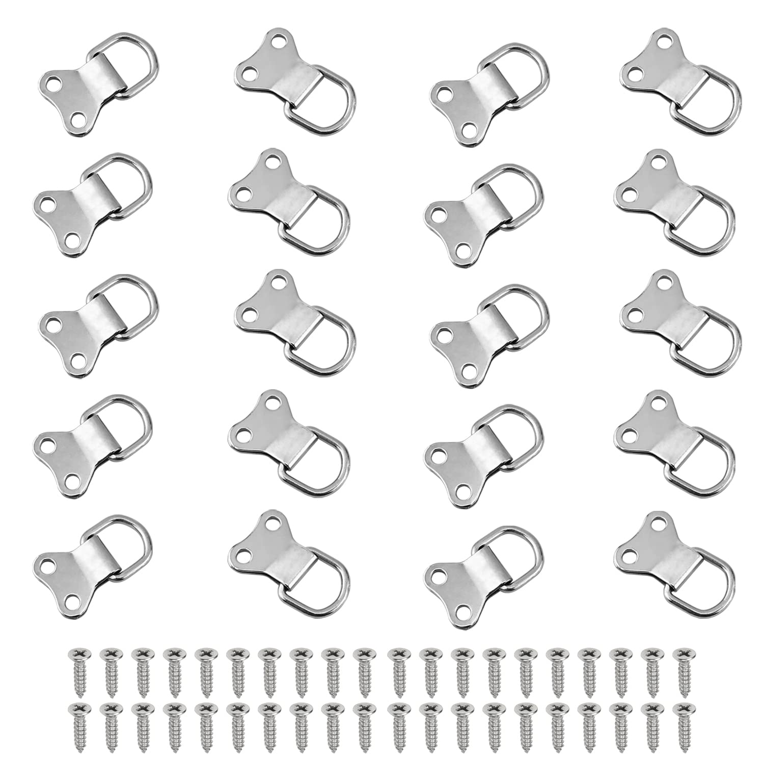 MroMax 50PCS Silver Picture Frame Hooks 1.42