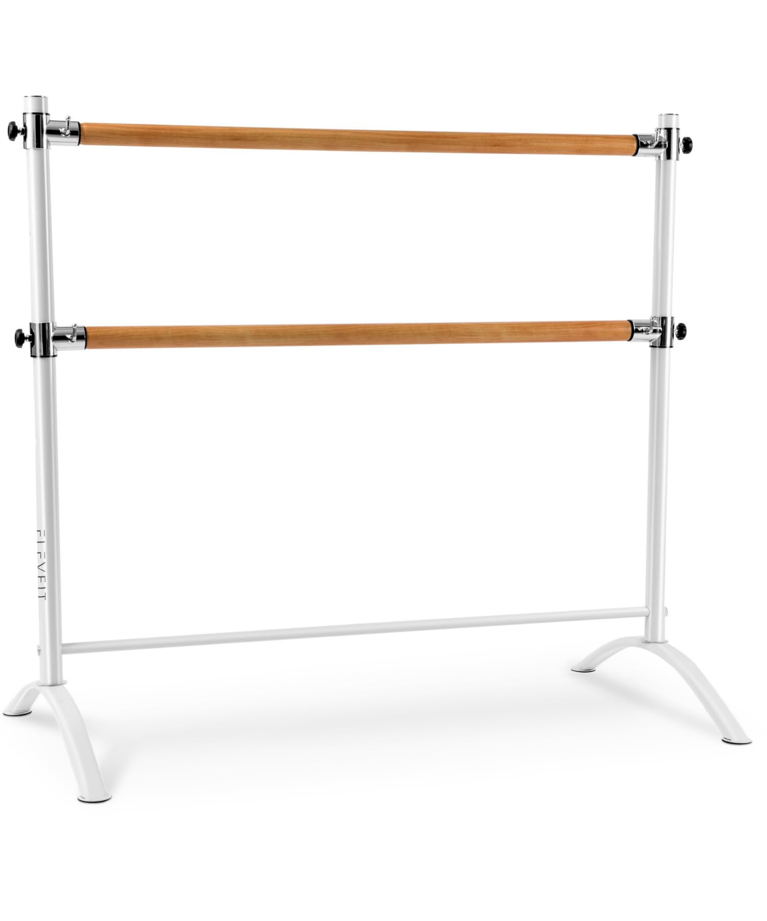 Portable Ballet Barre for Home Workout - Adjustable Free Standing Dance Bar for Adults & Kids, 100% Real Wood Construction - Perfect for Ballet Practice, Stretching & Fitness Training at Home