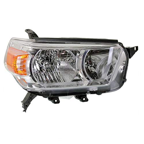 Toyota 4Runner 2010-2013 Right Passenger Side Halogen Headlight Assembly (Without Bulb) - Replacement for Non-Trail Package Models | Perfect for Night Driving & Off-Road Adventures
