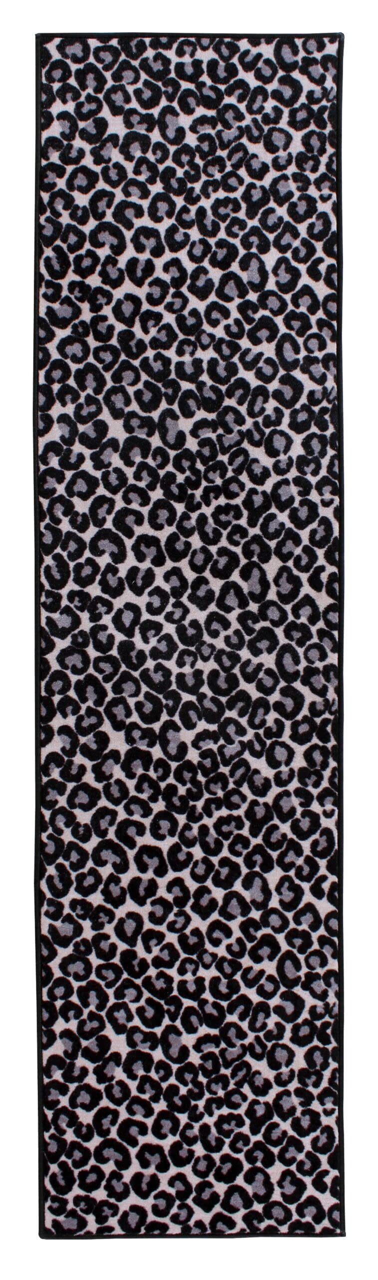 Cheetah Print Area Rug 3' x 28' - Animal Inspired Floor Rug for Living Room, Bedroom & Hallway - Soft Indoor Runner Rug with Non-Slip Backing - Perfect for Home Decor, Dorm & Office Spaces