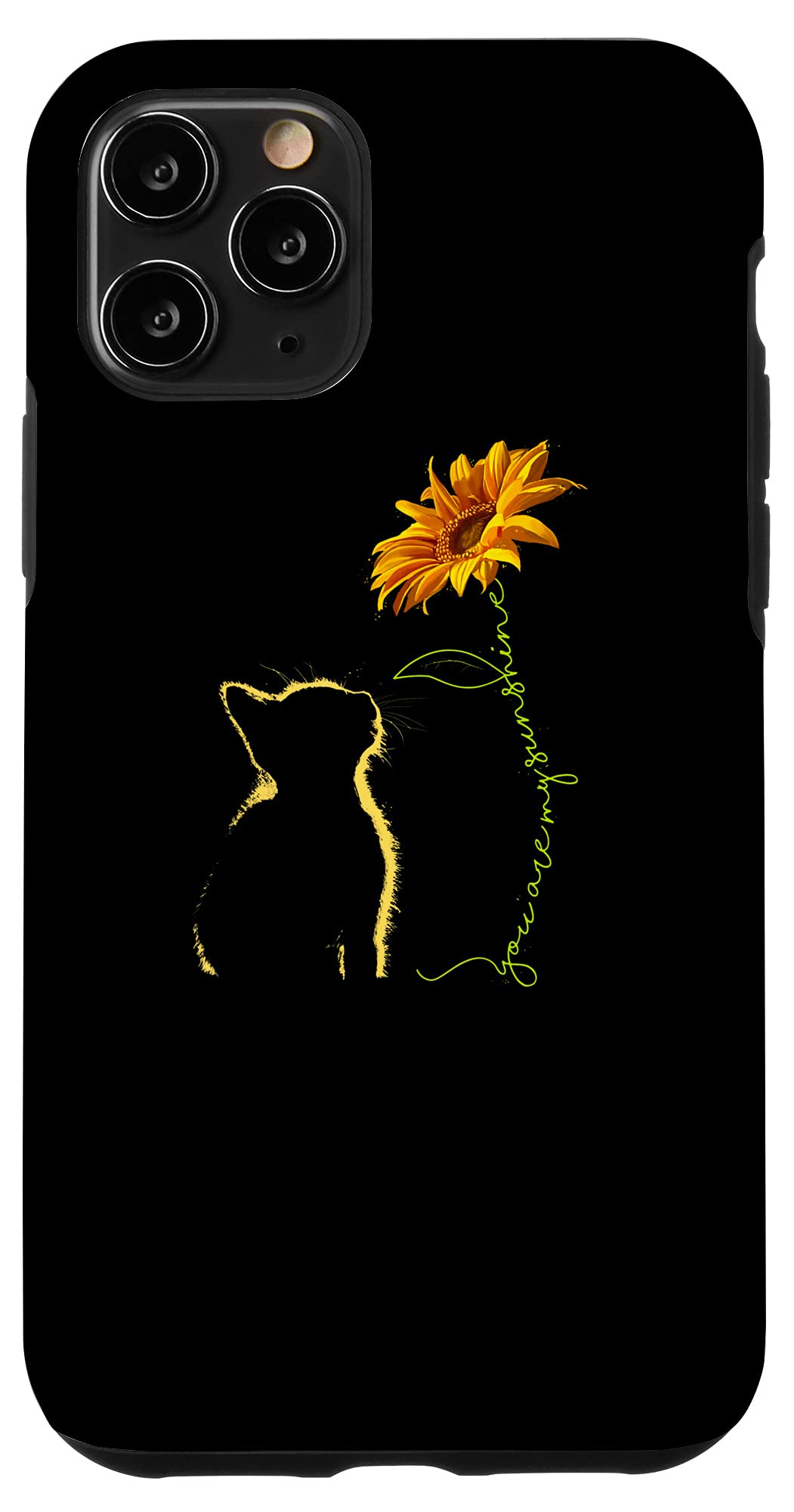 iPhone 11 Pro Funny Cat My Sunshine Case - Cute Cartoon Cat Design Protective Phone Cover for Apple iPhone 11 Pro - Perfect Gift for Cat Lovers & Daily Use