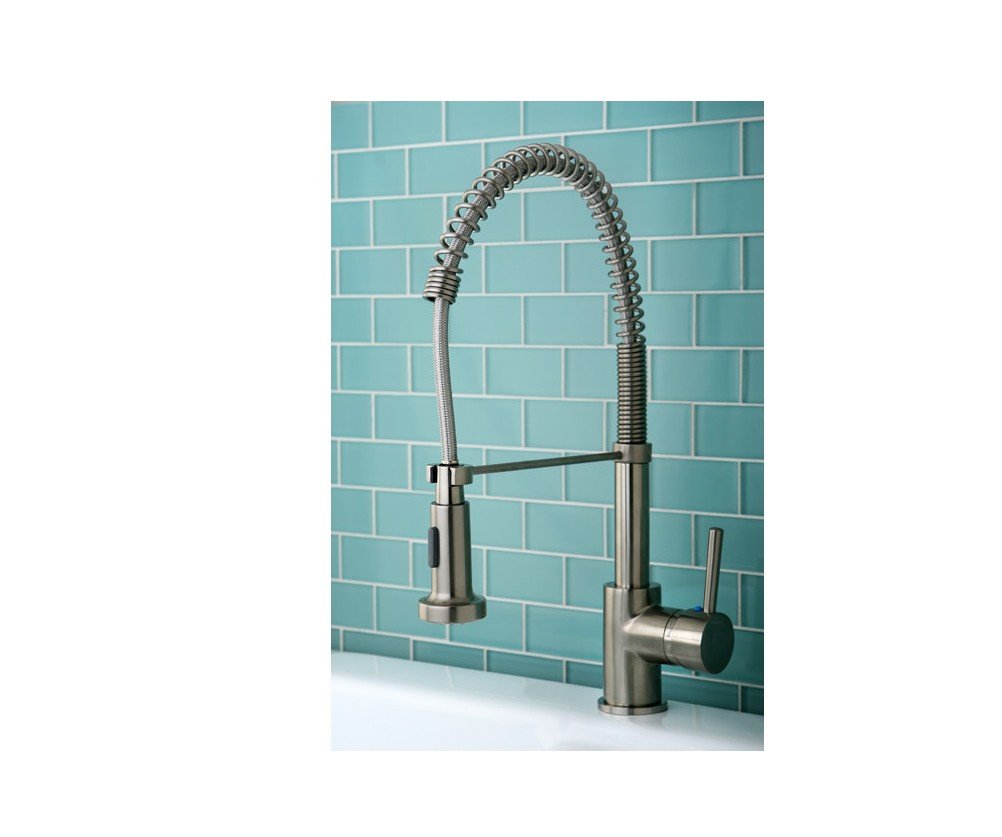 Starstar Concord Single Handle Pull-Down Sprayer Kitchen Faucet - Modern Brushed Nickel Finish for Sink, Ideal for Cooking, Washing Dishes & Food Prep