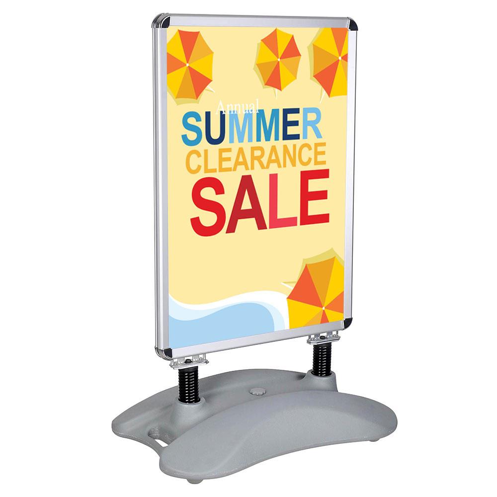 TheLAShop 23x33 Inch A-Frame Sidewalk Sign with Water Fill Base - Durable Outdoor Advertising Poster for Businesses, Restaurants & Retail Stores - Perfect for Sidewalk Promotions, Sales & Events