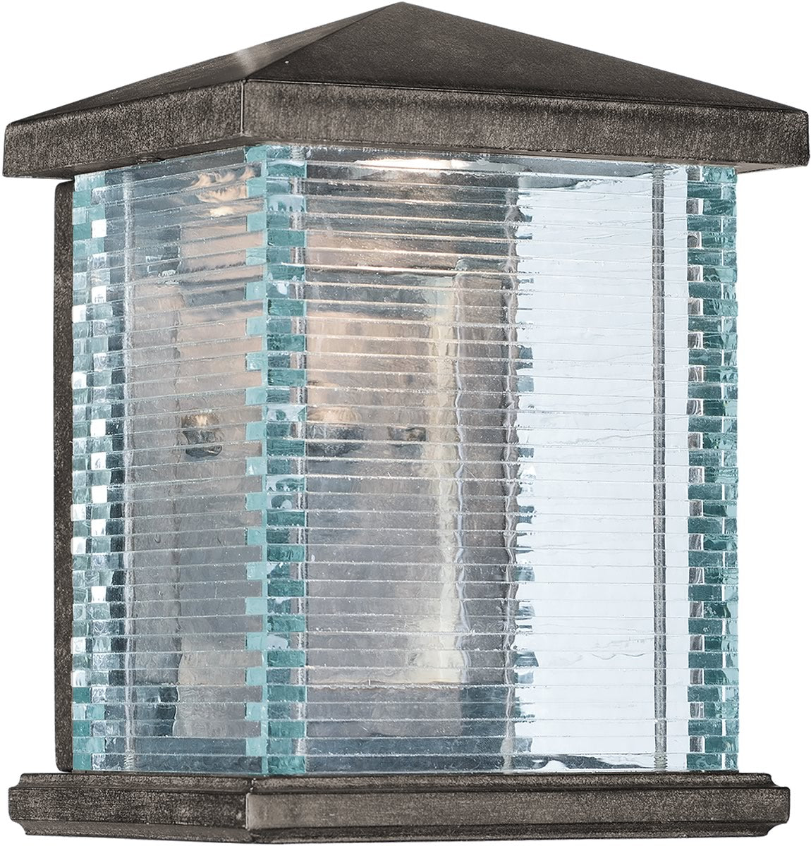 10H Triumph VX LED Outdoor Wall Sconce - Weatherproof Exterior Light Fixture in Earth Tone - Perfect for Porch, Patio, and Garden Lighting