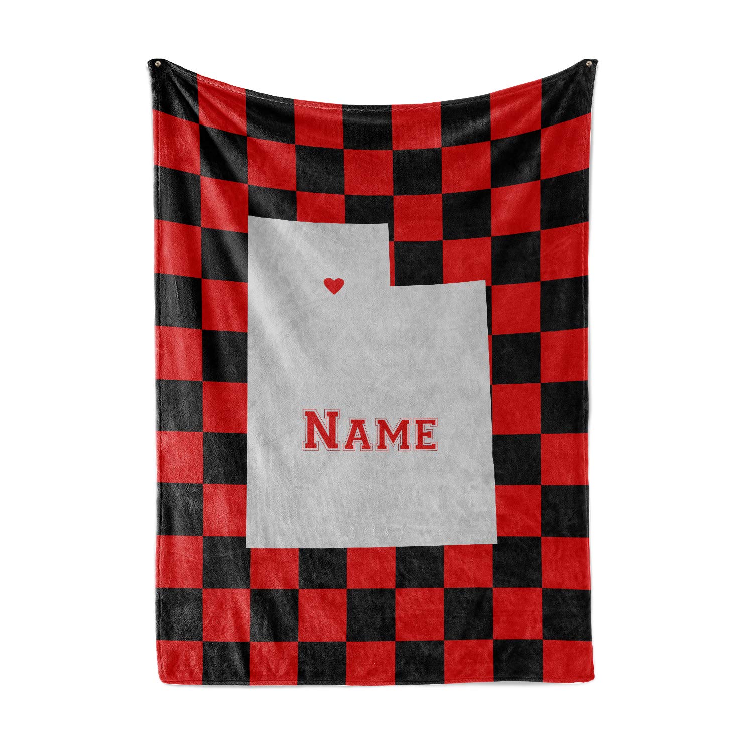 Custom Utah State Pride Fleece Throw Blanket - Personalized with Family Name - Salt Lake City Edition - Cozy Gift for Home, Office & Travel