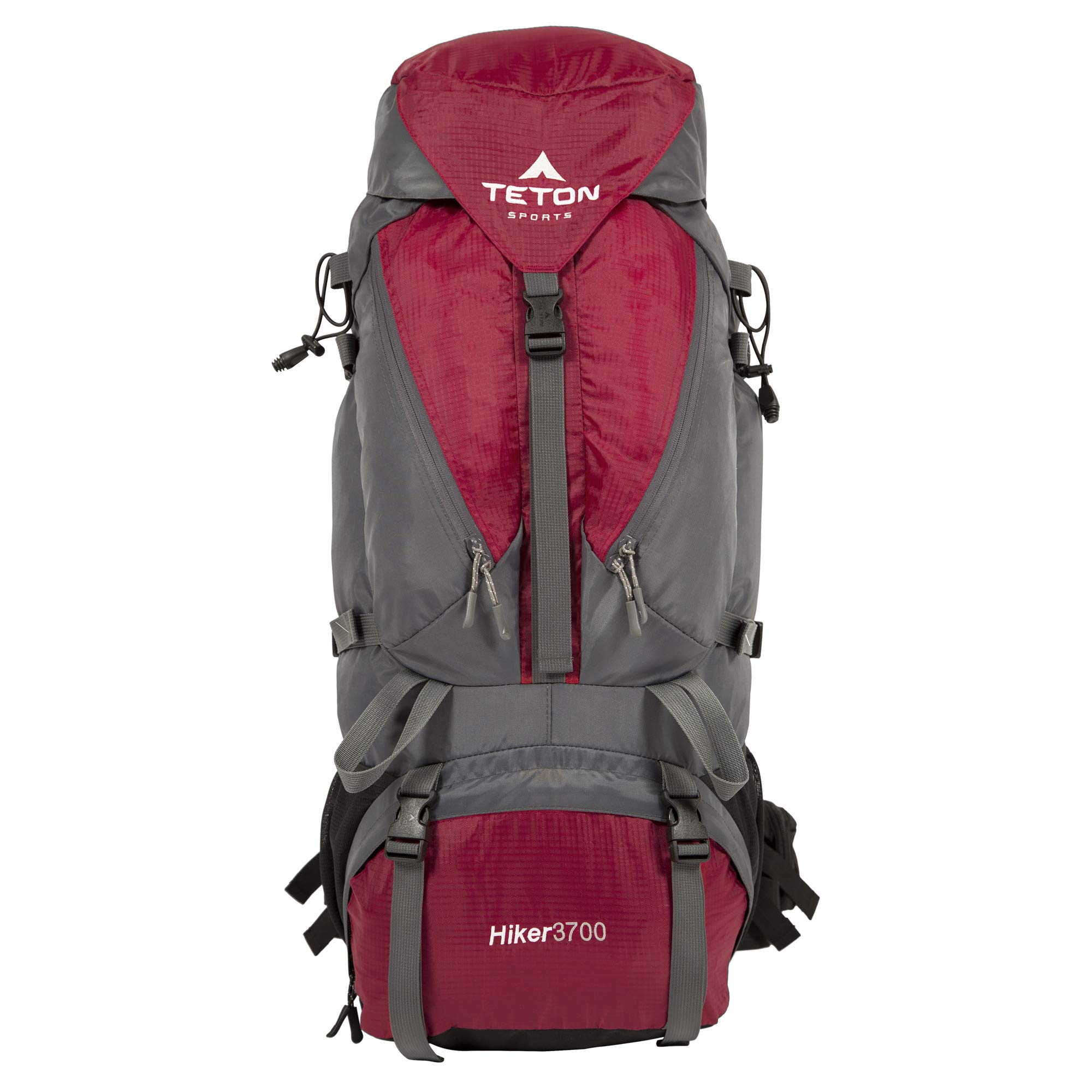 TETON Sports Hiker 3700 Ultralight Internal Frame Backpack - 60L High-Performance Hiking Pack for Camping, Travel & Outdoor Adventures - Durable & Comfortable for Long-Distance Trekking (Red) - Perfect for Backpacking, Mountaineering & Weekend Getaways