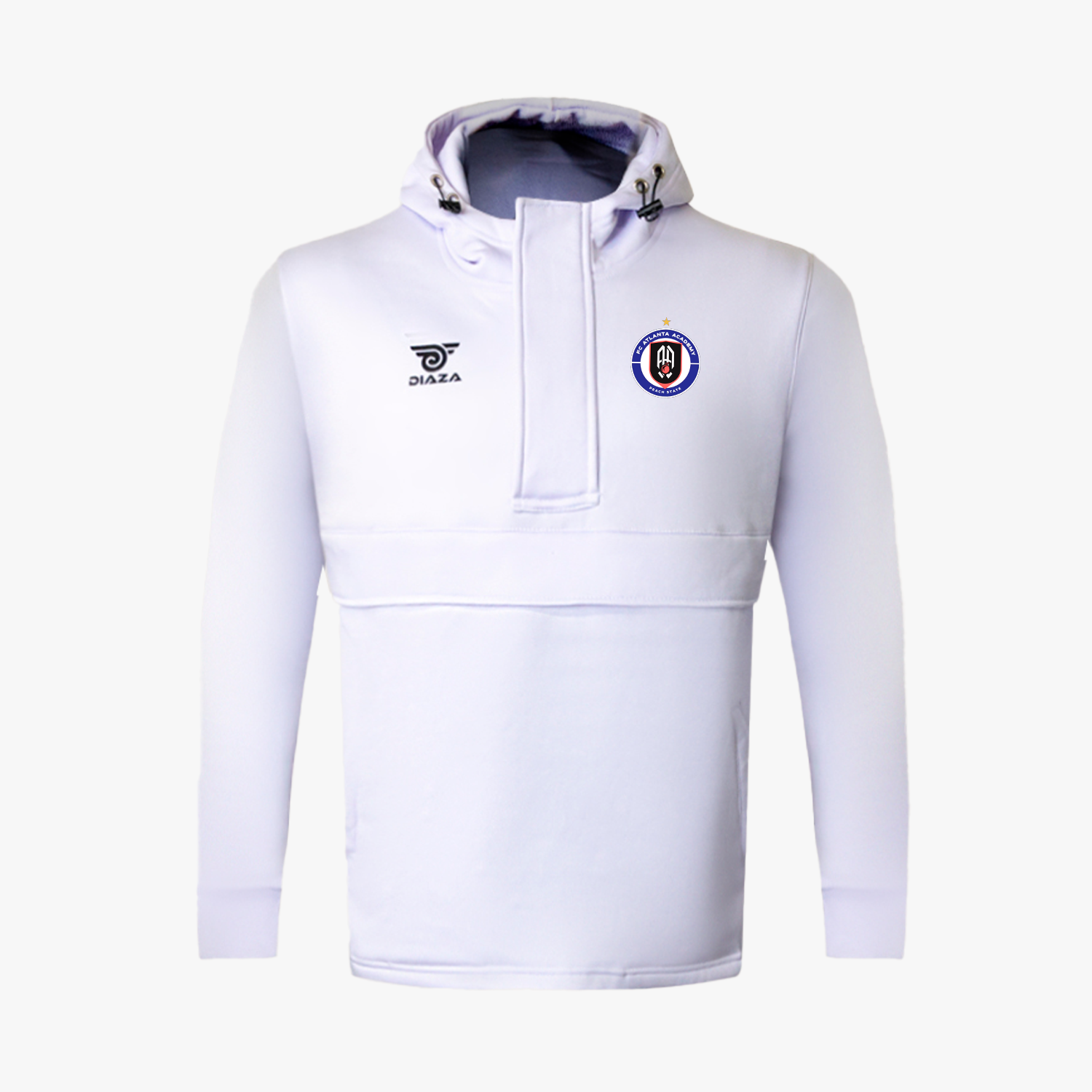 FC Atlanta EL Blanco Hoodie - Men's Premium Cotton Pullover Sweatshirt for Casual Wear & Street Style