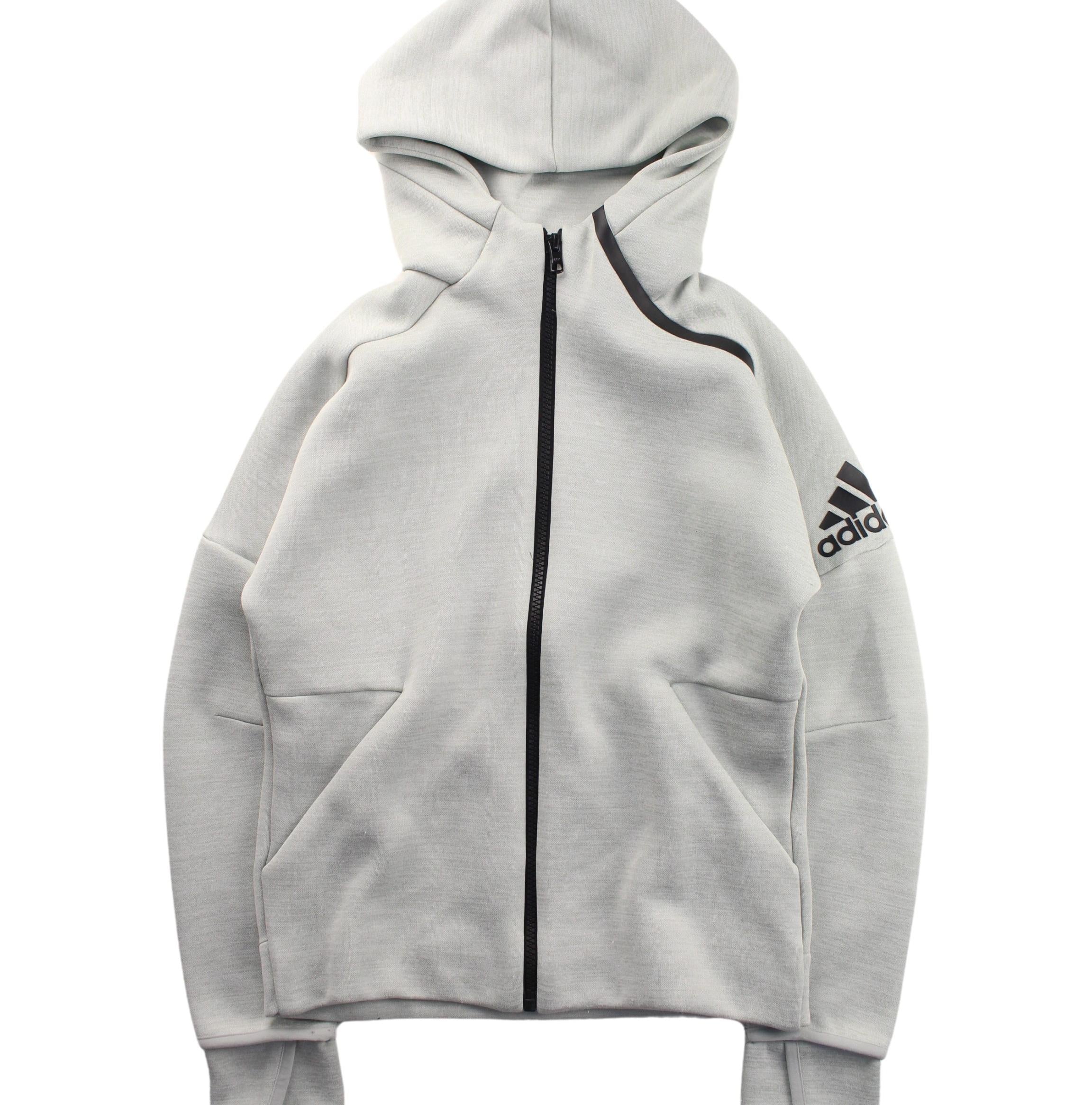 Adidas Kids' Zippered Hooded Sweatshirt - Size 10Y - Comfortable & Stylish for School & Play