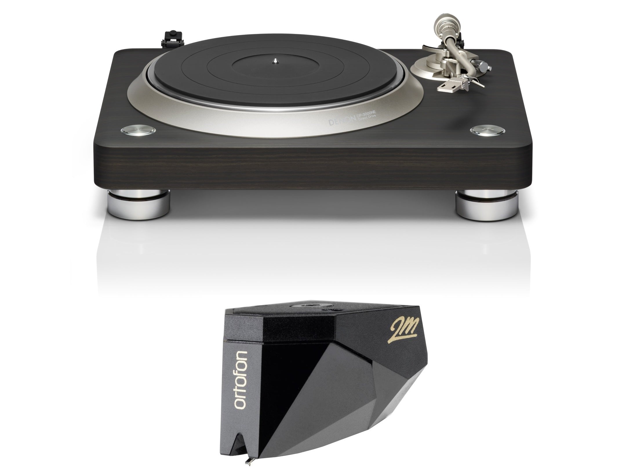 Denon DP-3000NE Premium Direct Drive Hi-Fi Turntable with Pre-Installed Phono Cartridge - High-End Vinyl Record Player for Audiophiles & Home Entertainment Systems