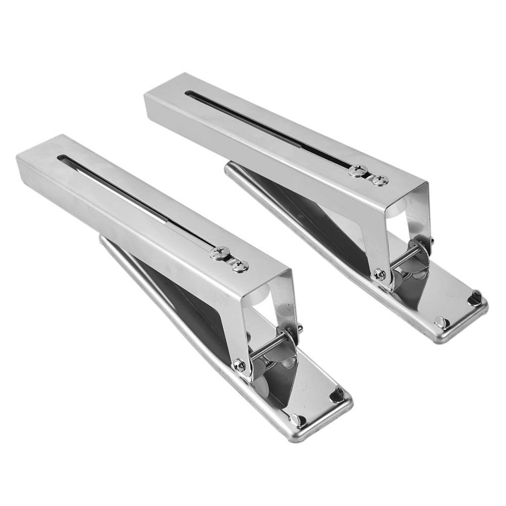 AYNEFY 2-Pack Stainless Steel Microwave Bracket - Heavy Duty Foldable Wall Mount Shelf for Kitchen, Space-Saving Storage Rack for Microwave Oven - Perfect for Small Kitchens, Apartments & RVs