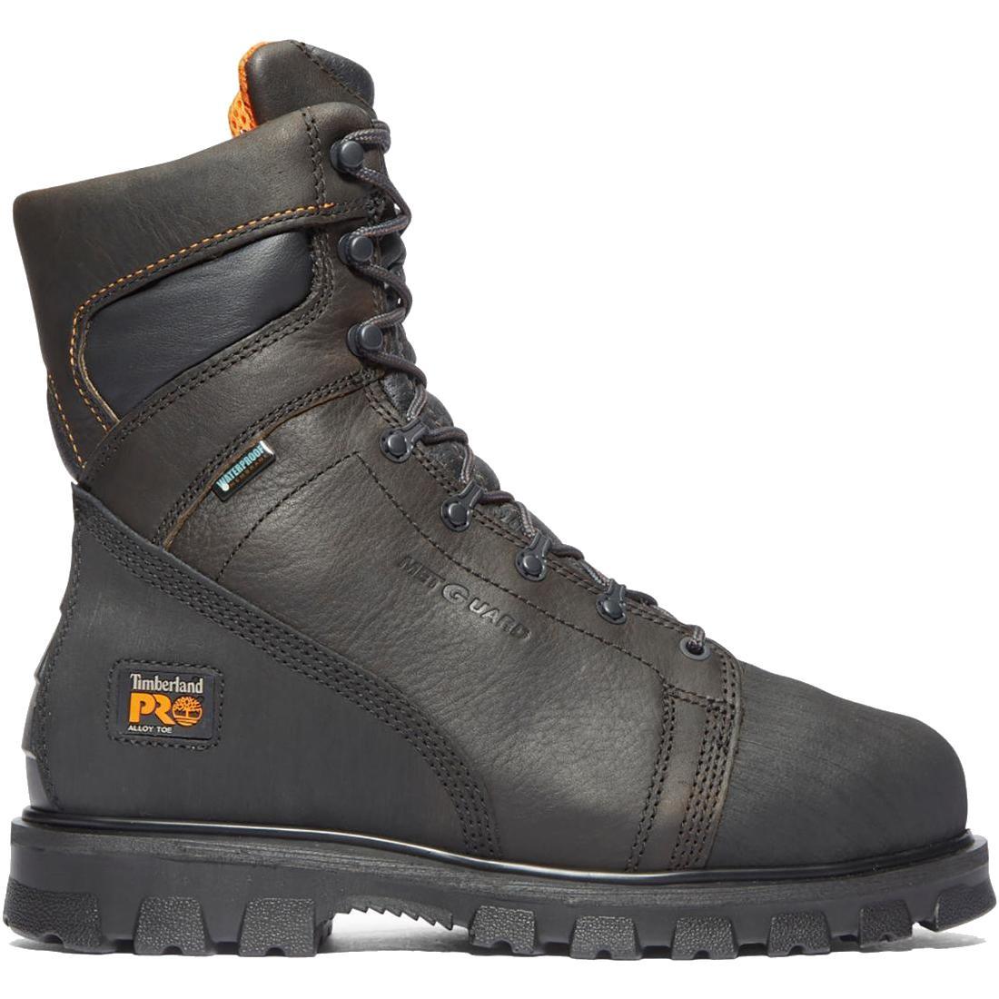 Rigmaster Img 8 Inch Waterproof Steel Toe Work Boots for Men - Brown Safety Shoes for Construction, Warehouse & Outdoor Work