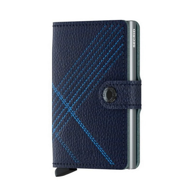 Mini Wallet for Women - Stitch Linea Navy Crossbody Card Holder | Perfect for Travel, Shopping & Everyday Use