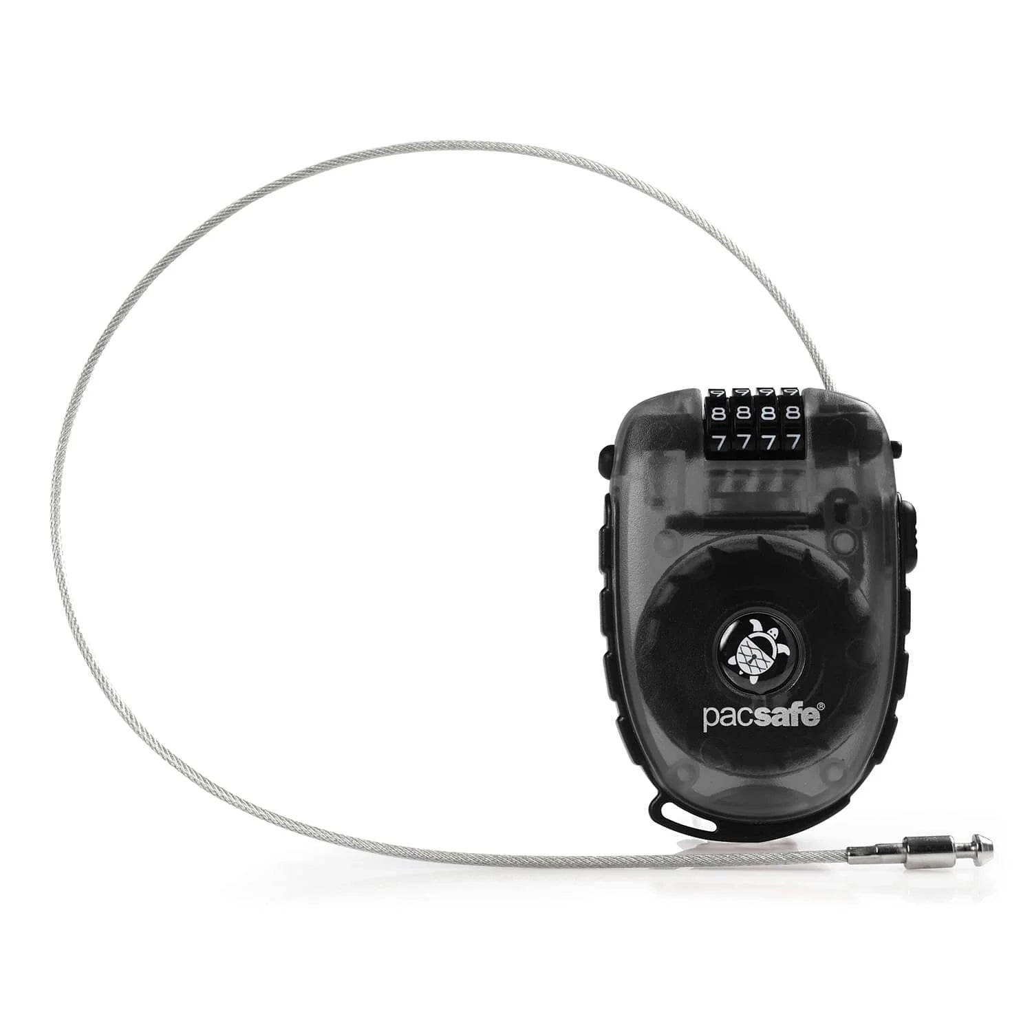 Pacsafe Retractasafe 250 4-Dial Retractable Cable Lock - Secure Luggage, Backpacks & Bikes - Travel, Gym & Outdoor Use