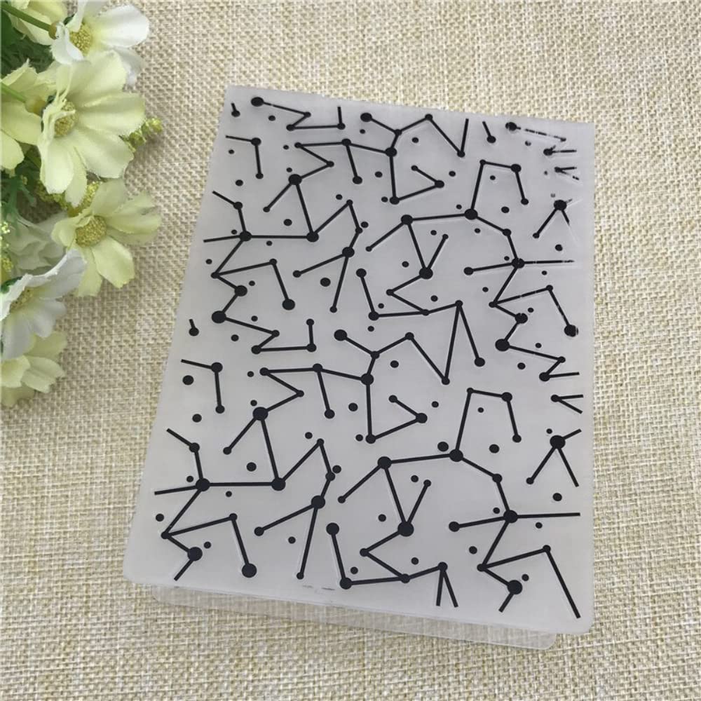 KAIZKING Star Constellation DIY Plastic Embossing Folder - Scrapbooking Tool for Handmade Cards, Albums & Paper Crafts | Perfect for Wedding Invitations, Birthday Cards & Memory Books