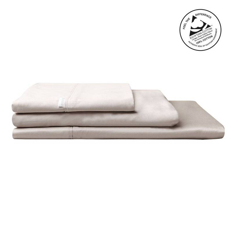Premium 400TC Egyptian Cotton Sateen Sheet Set - Flat or Fitted Bed Sheet by Logan & Mason Platinum - Ultra Soft Luxury Bedding for Master Bedroom, Guest Room & Hotel Use