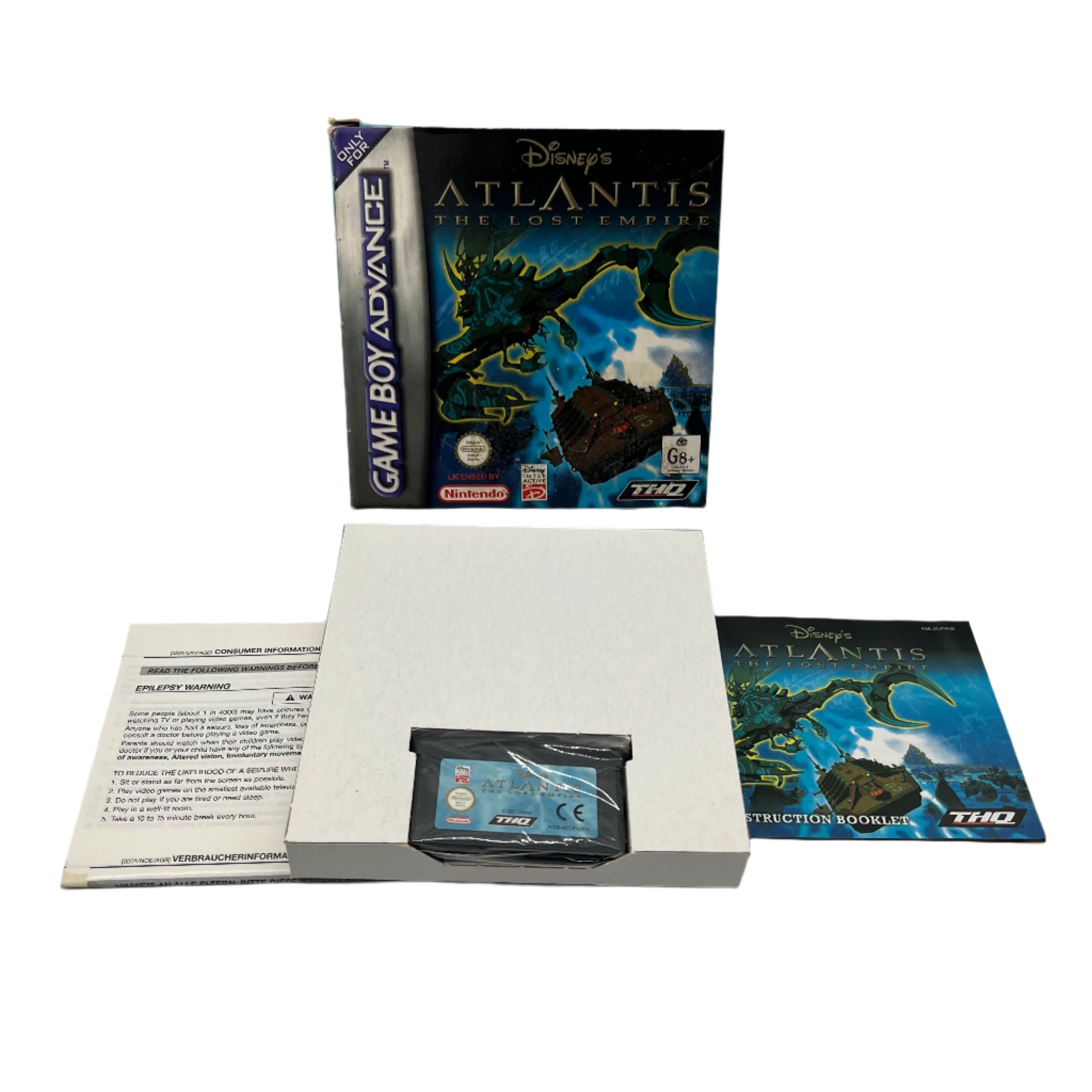 Disney's Atlantis: The Lost Empire GBA Game - Complete Boxed Edition | Retro Gaming Collectible for Game Boy Advance | Perfect for Nostalgic Play & Display