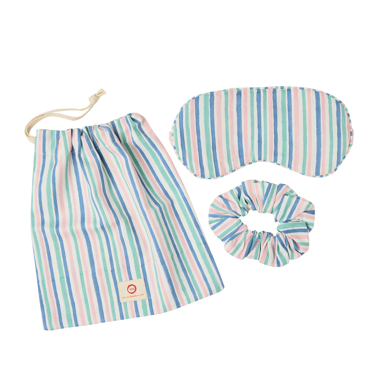 Silk Sleep Scrunchies & Eye Mask Set - Soft & Comfortable Hair Ties for Nighttime & Travel - Perfect for Women's Hair Care & Relaxation