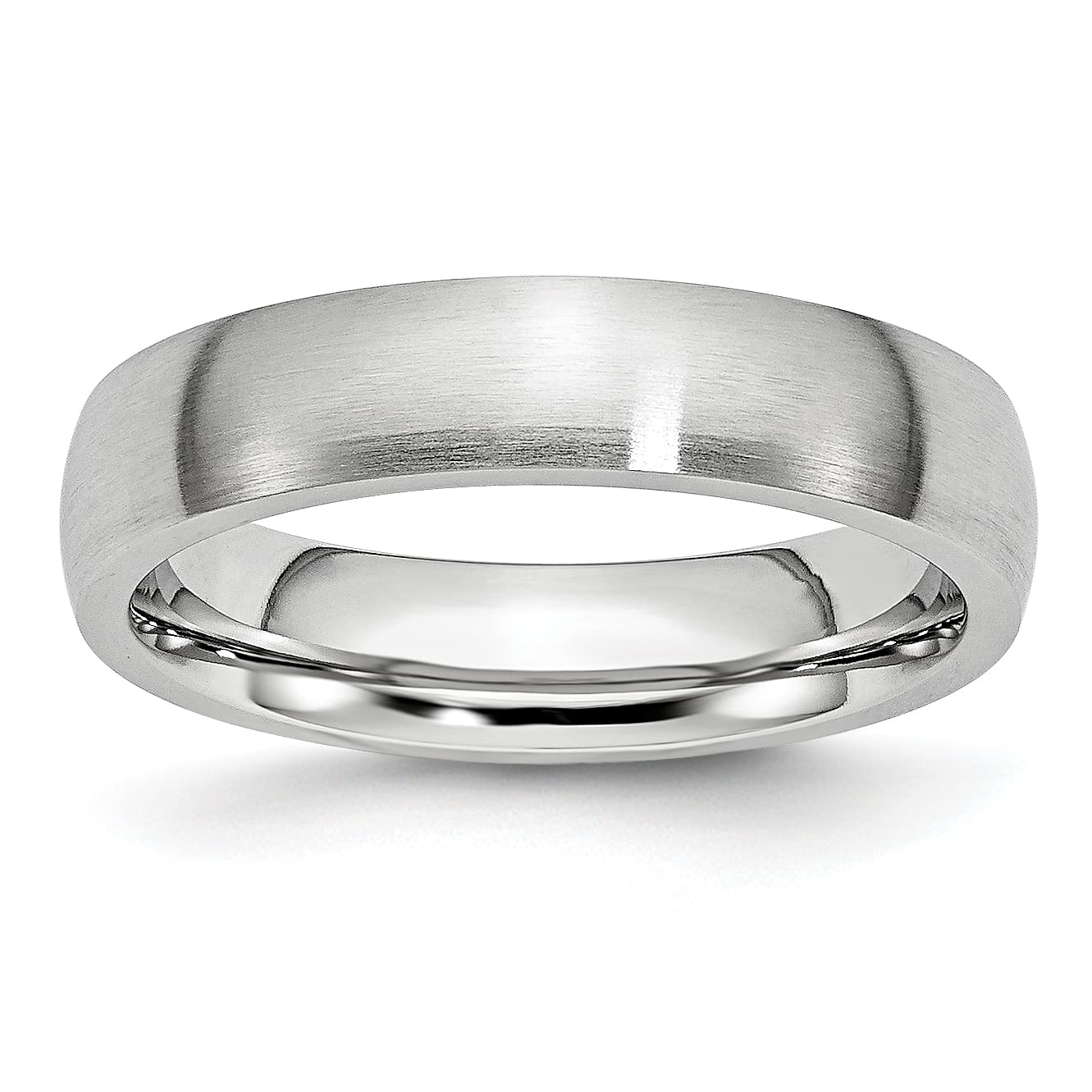 IceCarats 5mm Cobalt Half Round Plain Classic Wedding Band Ring for Men & Women - Durable & Hypoallergenic for Everyday Wear, Anniversaries & Proposals
