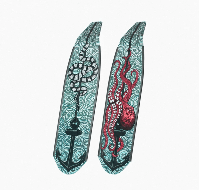 Nadia Dora Free Diving Fin Blades - Professional DiveR Anchors for Spearfishing & Underwater Exploration | Perfect for Ocean Adventures & Competitive Freediving
