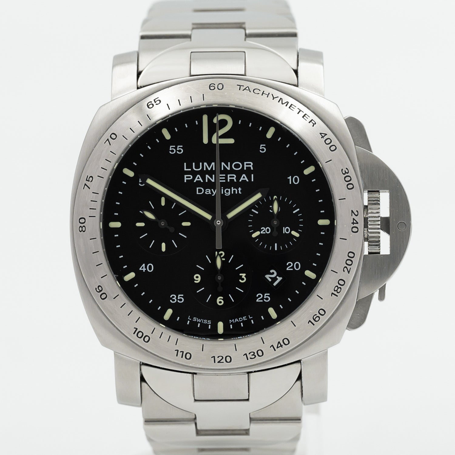 Panerai Luminor 44mm Daylight Chronograph Men's Watch - Luxury Automatic Diver Timepiece for Business, Diving & Special Occasions