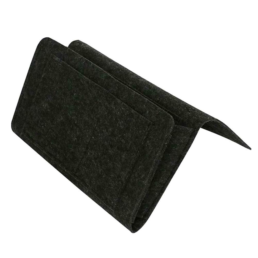 Hanging Storage Organizer with Pockets - Wall Mount & Door Hanging Closet Organizer for Bedroom, Living Room - Perfect for Phones, Magazines, Tablets, Remotes - Felt Fabric Bedside & Sofa Storage Solution