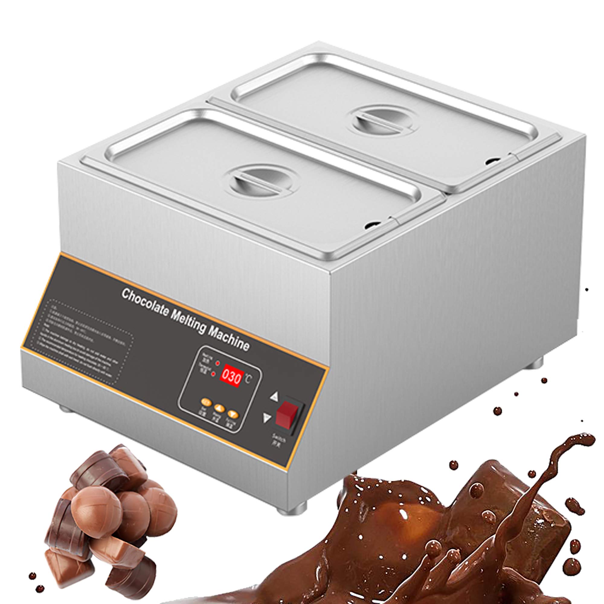 Professional Chocolate Tempering Machine - Commercial Electric Chocolate Melter with Digital Control (1-4 Tank) - Perfect for Bakeries, Candy Shops & Home Chocolate Making
