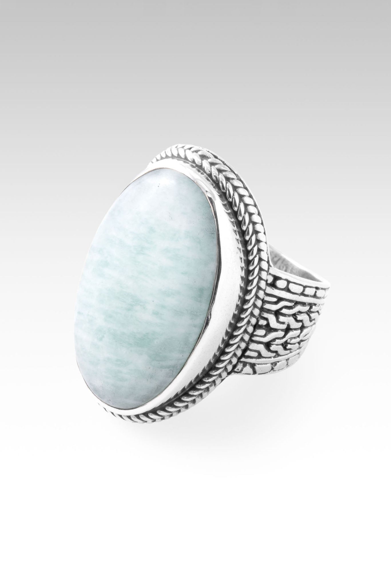 Persist and Prevail Ring™ - Mint Amazonite Sterling Silver Ring for Women | Motivational Jewelry Gift for Her | Perfect for Daily Wear, Special Occasions & Self-Empowerment