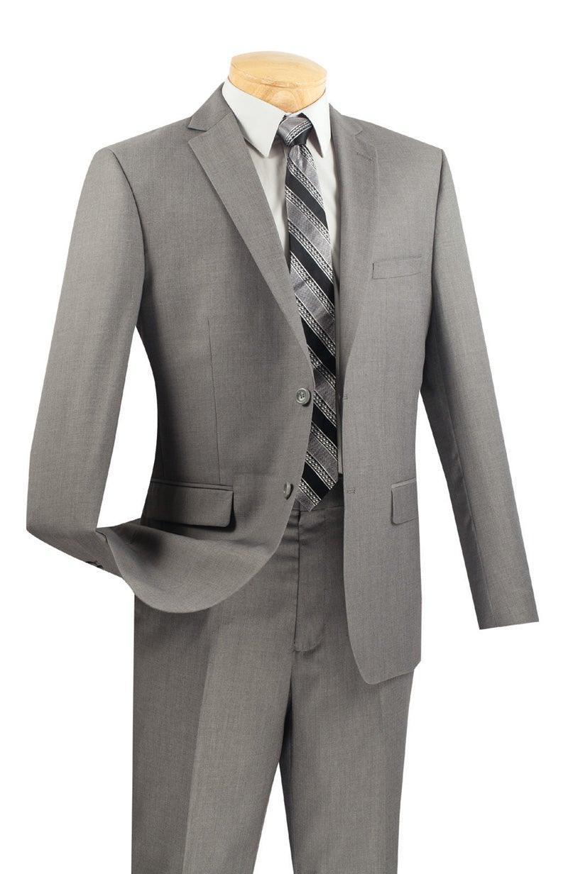 Men's Ultra Slim Fit 2-Piece Suit in Gray | Formal Business Attire for Weddings, Interviews & Office Wear