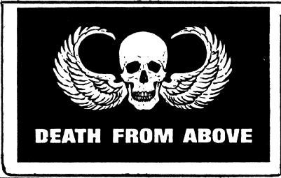 Airborne Death From Above 3'X5' Military Flag - 100D Rough Tex® Polyester - Perfect for Outdoor Display, Patriotic Events & Military Enthusiasts