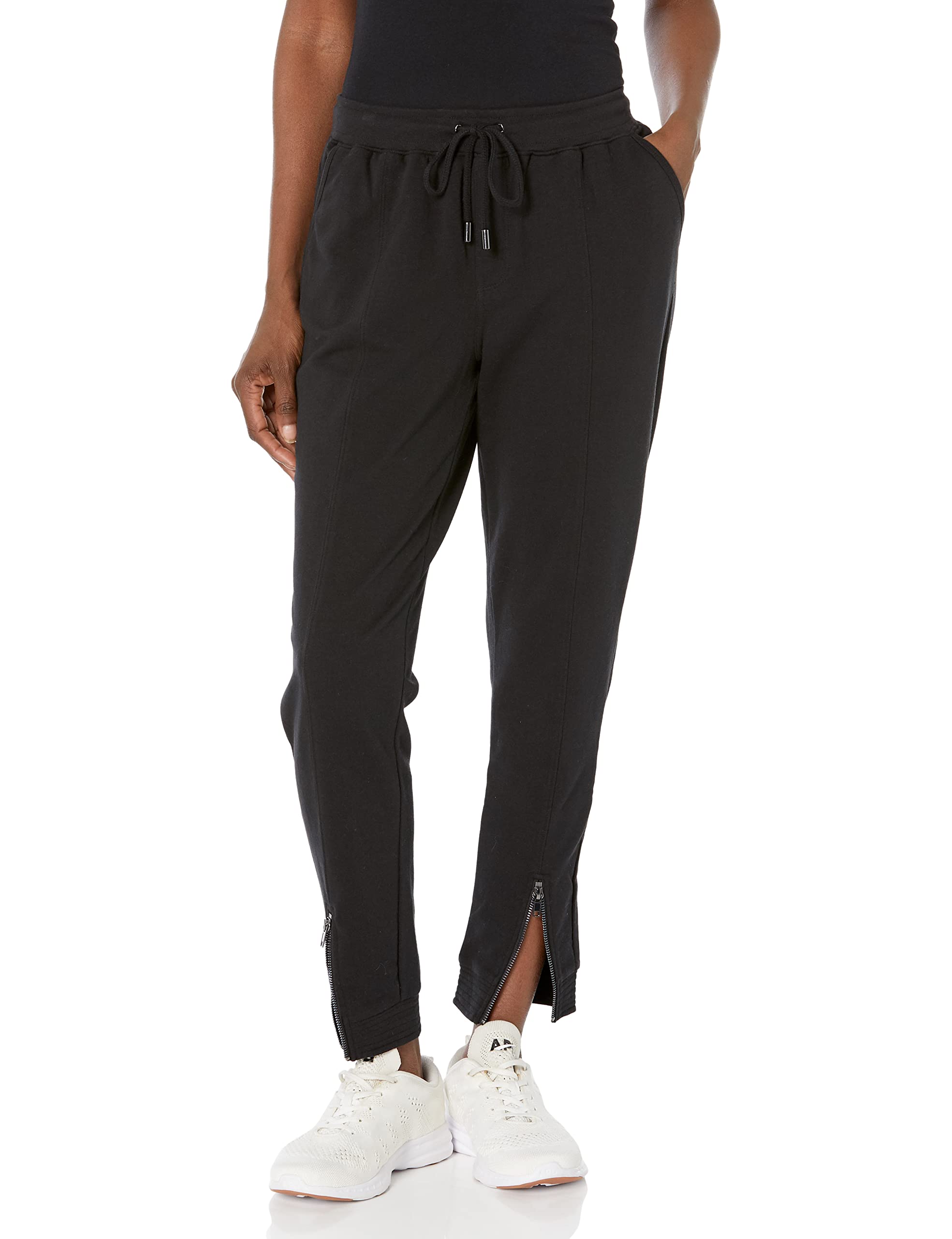 Skinnygirl Women's Sierra Jogger Pants with Zipper Hem for Yoga & Lounge