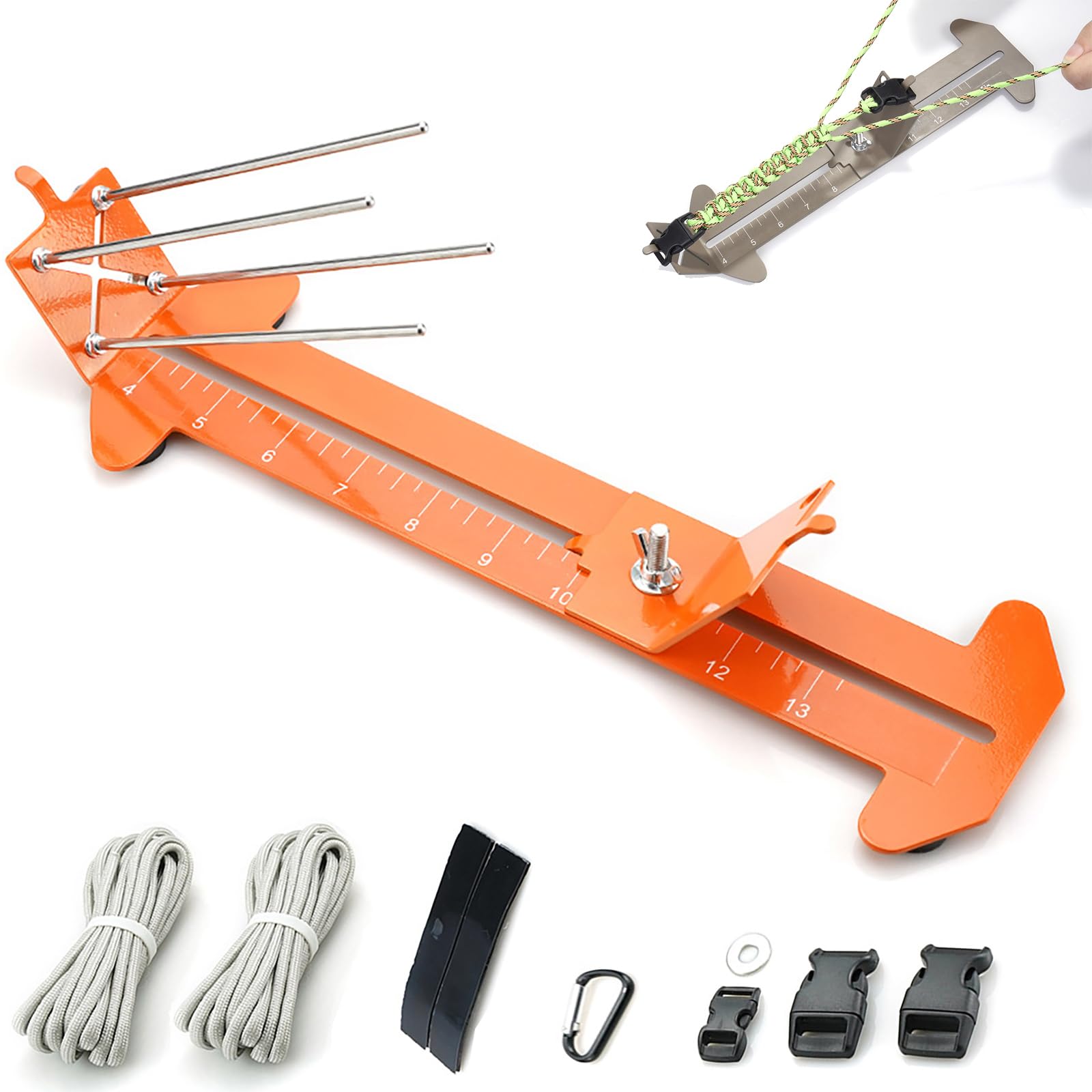 Adjustable Paracord Jig Bracelet Maker Kit - 4