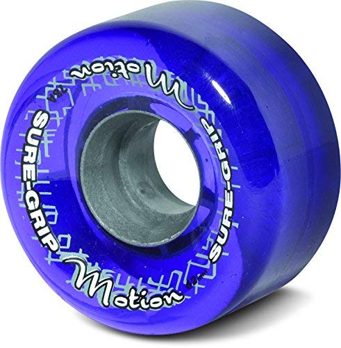 Sure-Grip Motion Outdoor Roller Skate Wheels - High Performance 78A Urethane Wheels for Smooth Rolling on Rough Surfaces | Perfect for Park Skating, Trail Skating and Outdoor Roller Derby