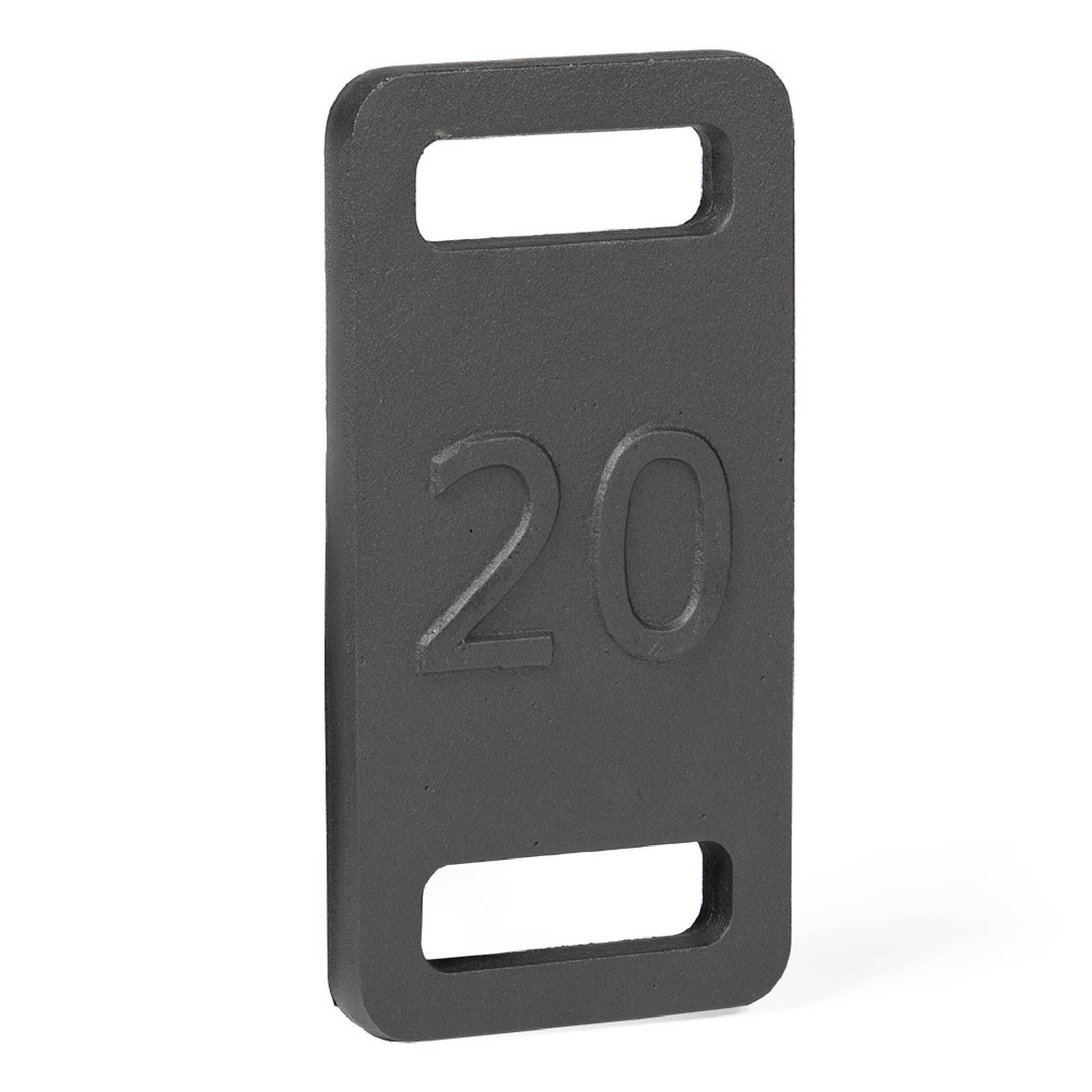 20 LB Ruck Weight Plate - Heavy Duty Fitness Training for CrossFit, Strength & Endurance Workouts - Perfect for Rucking, Backpack Training & Military Style Exercises