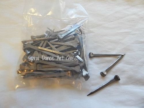100 Horseshoe Nails 2 Inch for Leaded Stained Glass Projects - Perfect for DIY Stained Glass Windows, Artwork, and Home Decor Crafts