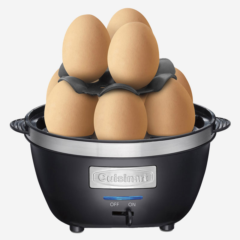 Cuisinart Egg Central CEC-10C Electric Egg Cooker - Perfect for Hard Boiled, Soft Boiled & Poached Eggs - Ideal for Breakfast, Meal Prep & Healthy Eating