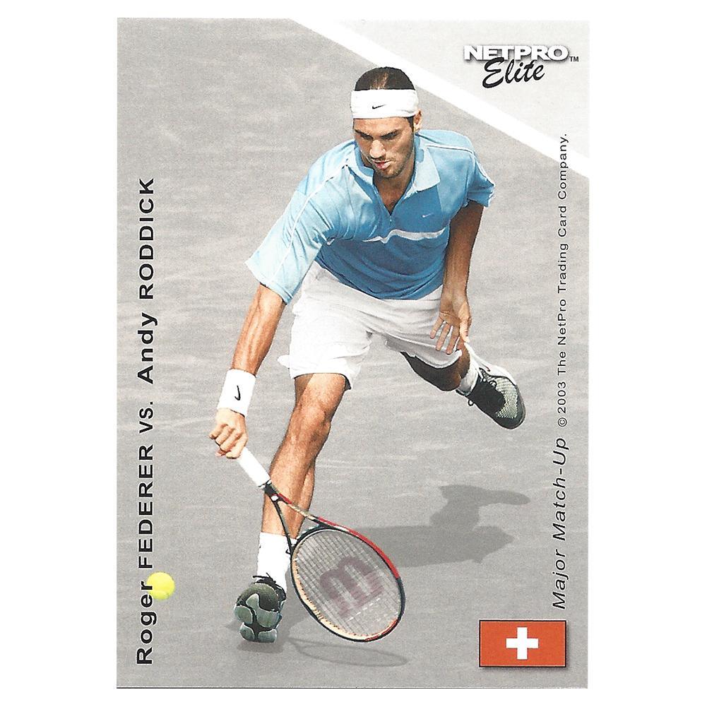 Andy Roddick vs Roger Federer Tennis Collector Card - Rare Major Matchup Memorabilia for Fans & Sports Collectors - Perfect for Display, Gifts, and Investment