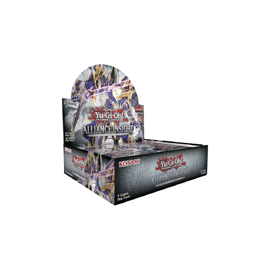 Yu-Gi-Oh! Alliance Insight Booster Box - 24 Packs with Rare Cards | TCG Collectible Trading Card Game | Perfect for Tournaments & Deck Building