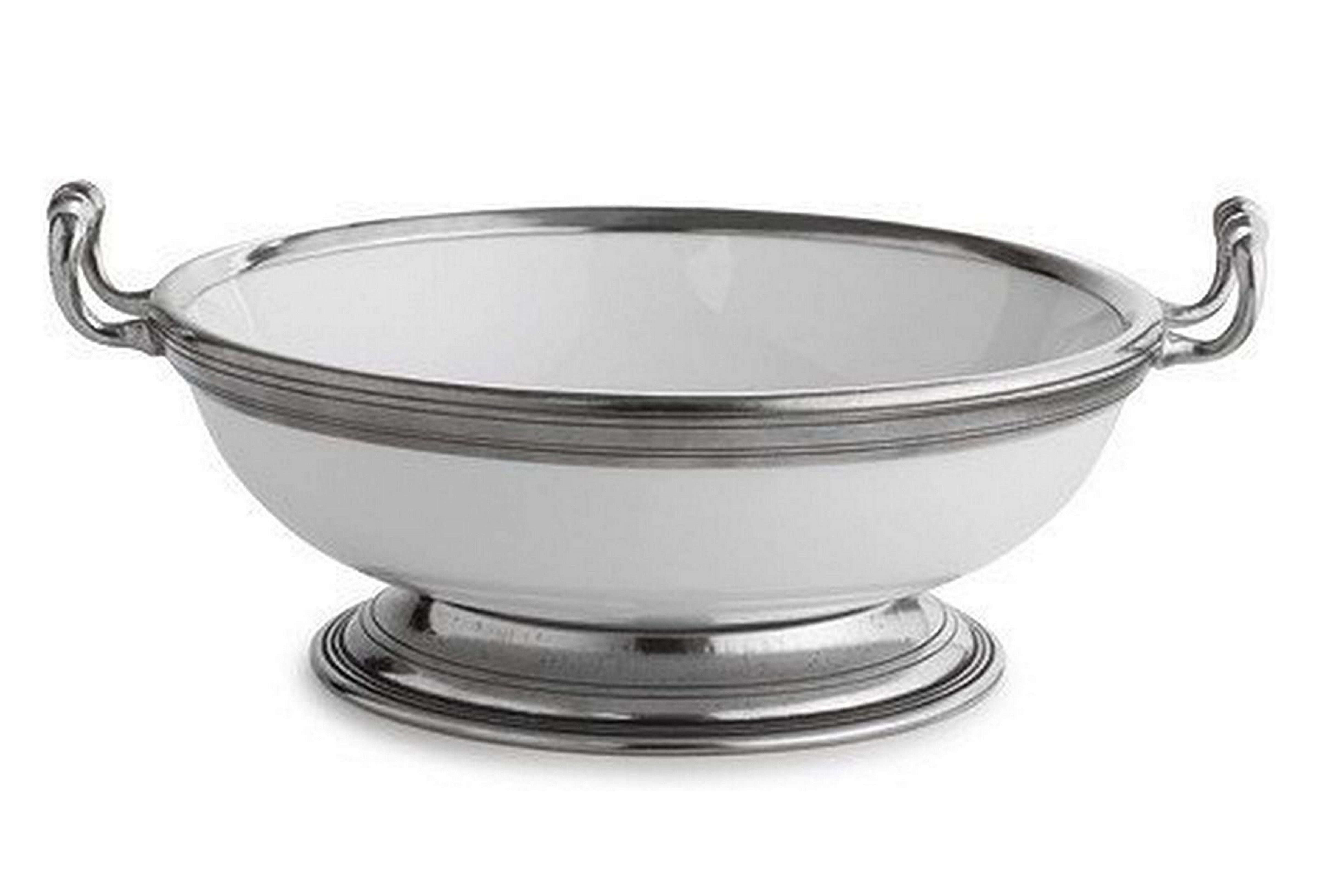 Arte Italica Tuscan Medium Bowl With Handles - Handcrafted Ceramic Serving Bowl for Pasta, Salad & Soup - Perfect for Italian Dining & Kitchen Decor