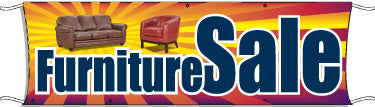 Large Outdoor Banner for Furniture Sale - Durable Vinyl Sign for Storefront, Yard Sales & Promotional Events