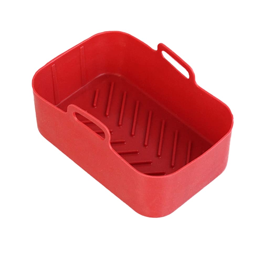 Ninja Foodi Dual DZ201 Silicone Air Fryer Pot Liner - Reusable 8 QT Rectangle Basket Accessory for Easy Cleaning | Perfect for Healthy Frying, Roasting & Baking at Home