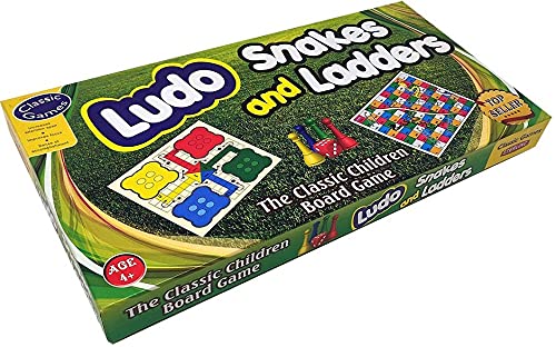 Classic Ludo & Snakes and Ladders Board Game - Family Fun for All Ages