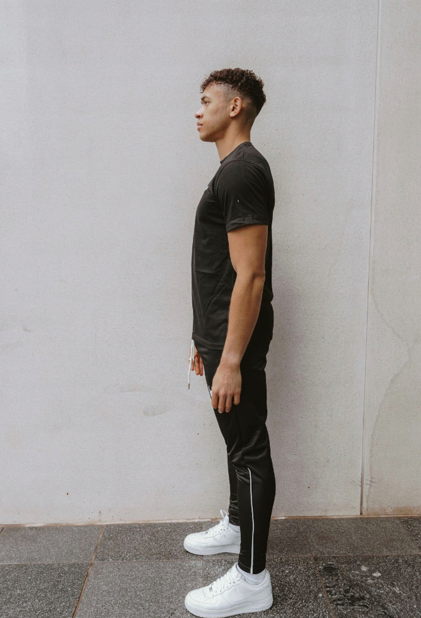 Premium Cerus Black Essence Jogging Pants for Men - Lightweight & Breathable Running Trousers - Perfect for Gym, Workout, and Casual Wear