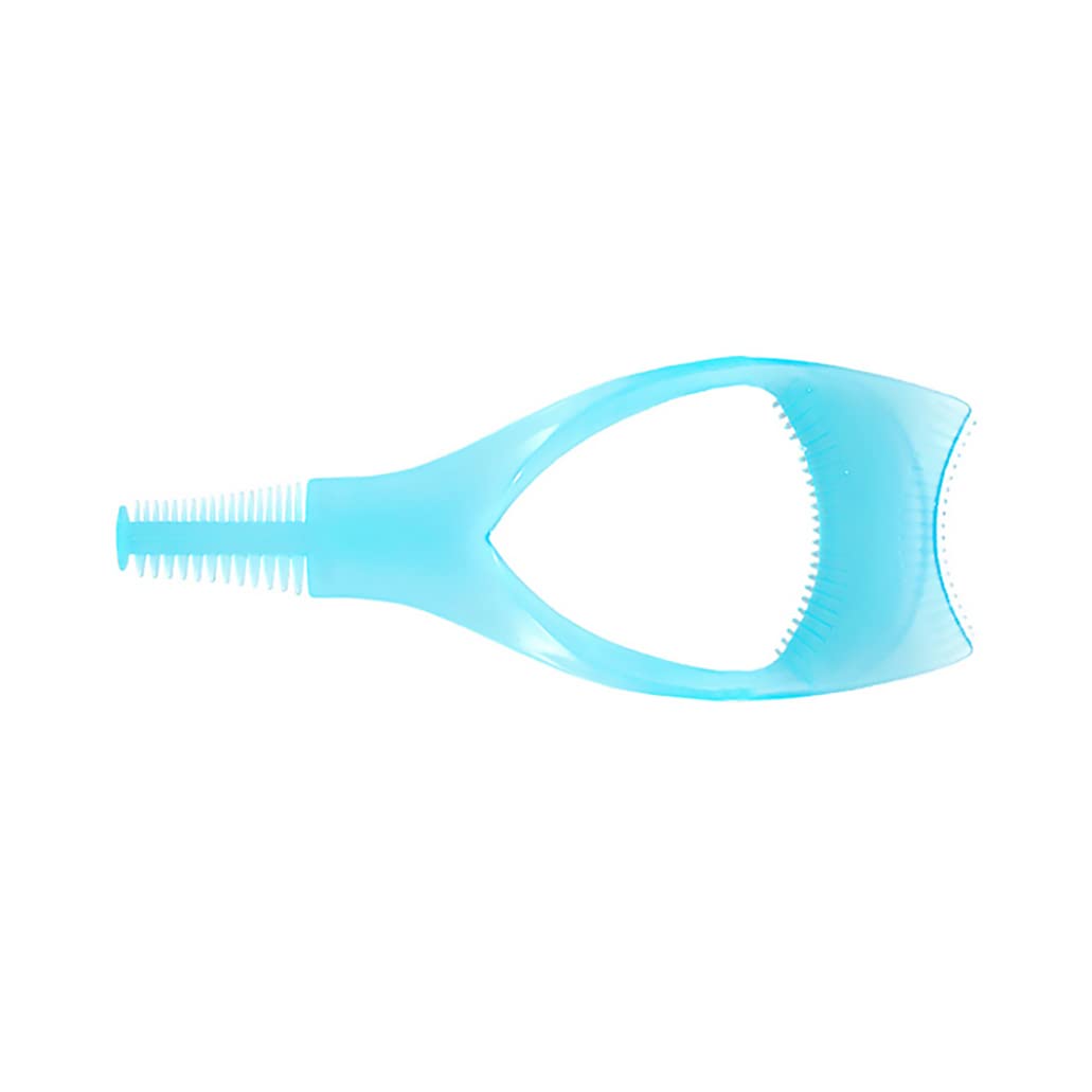 3 in 1 Mascara Tool - Plastic Eyelash Shield & Mascara Applicator Guide with Comb Brush for Women & Girls (Blue) - Perfect for Easy, Mess-Free Makeup Application at Home or Salon