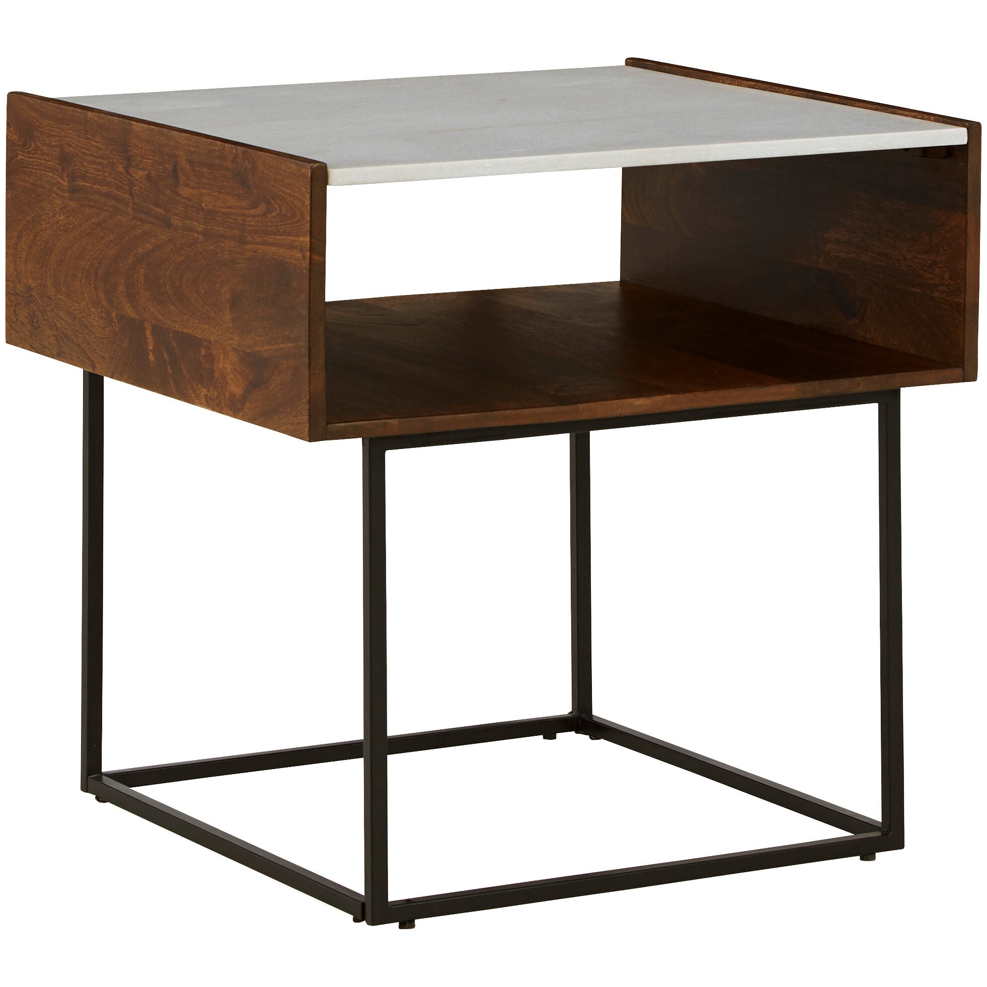 Rusitori Modern End Table - Small Side Table for Living Room, Bedroom, or Office - Perfect for Holding Lamps, Books, and Decor