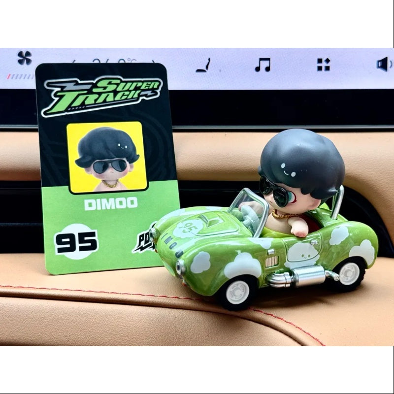 DIMOO Pop Mart PopCar Super Track Series - DIMOO FAST TRACK Racing Toy Car for Kids & Collectors | Perfect for Birthday Gifts, Playroom Decor & Action Figure Display