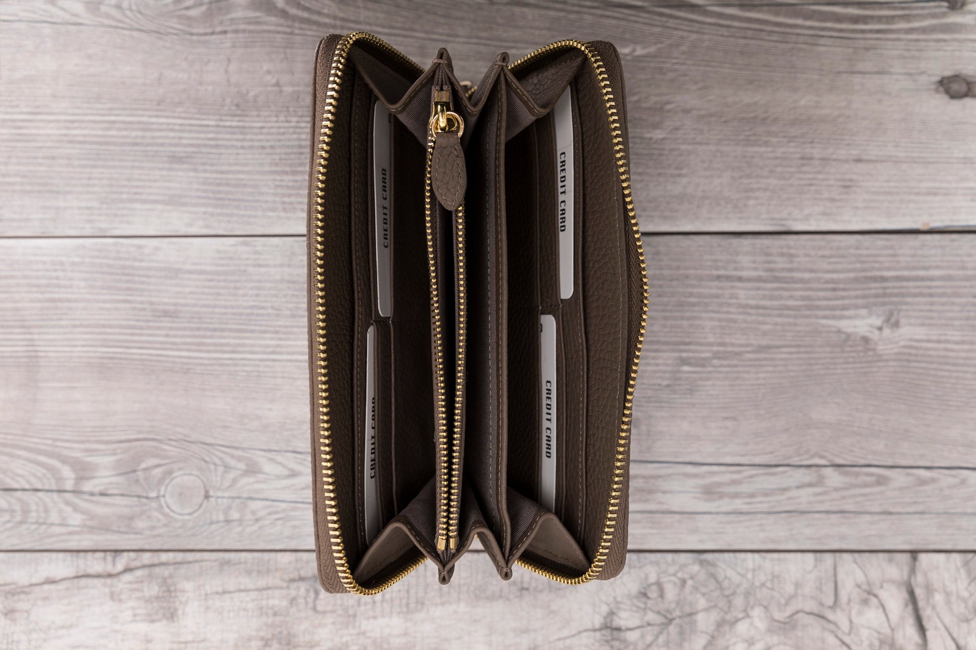 Genuine Brown Leather Women's Wallet - Slim Bifold RFID Blocking Wallet for Everyday Use & Travel