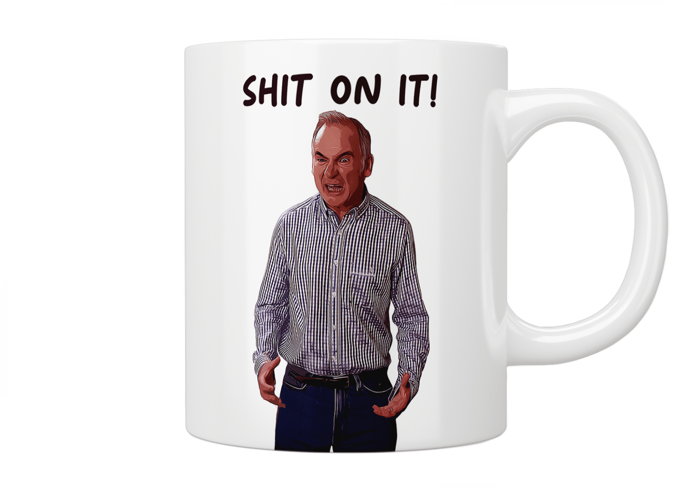 Friday Night Dinner 'Shit On It!' Martin Goodman Mug - Funny TV Show Quote Coffee Cup for Fans - Perfect Gift for The Inbetweeners Lovers, Office Humor & British Comedy Enthusiasts