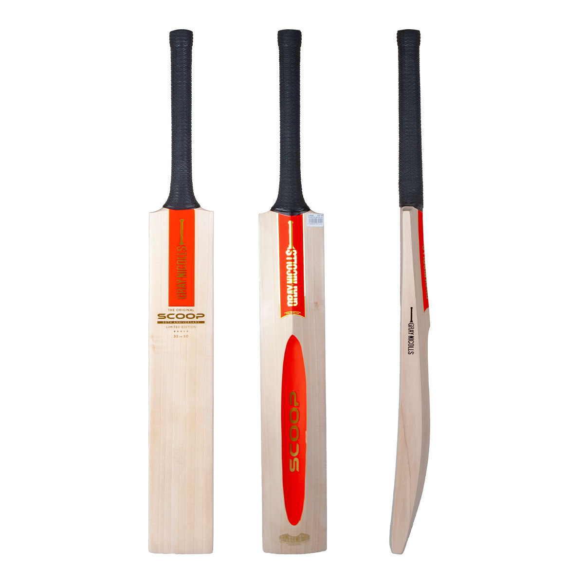 Gray Nicolls Scoop 50 Limited Edition Cricket Bat - Premium English Willow for Professional Players - Perfect for Matches & Training Sessions