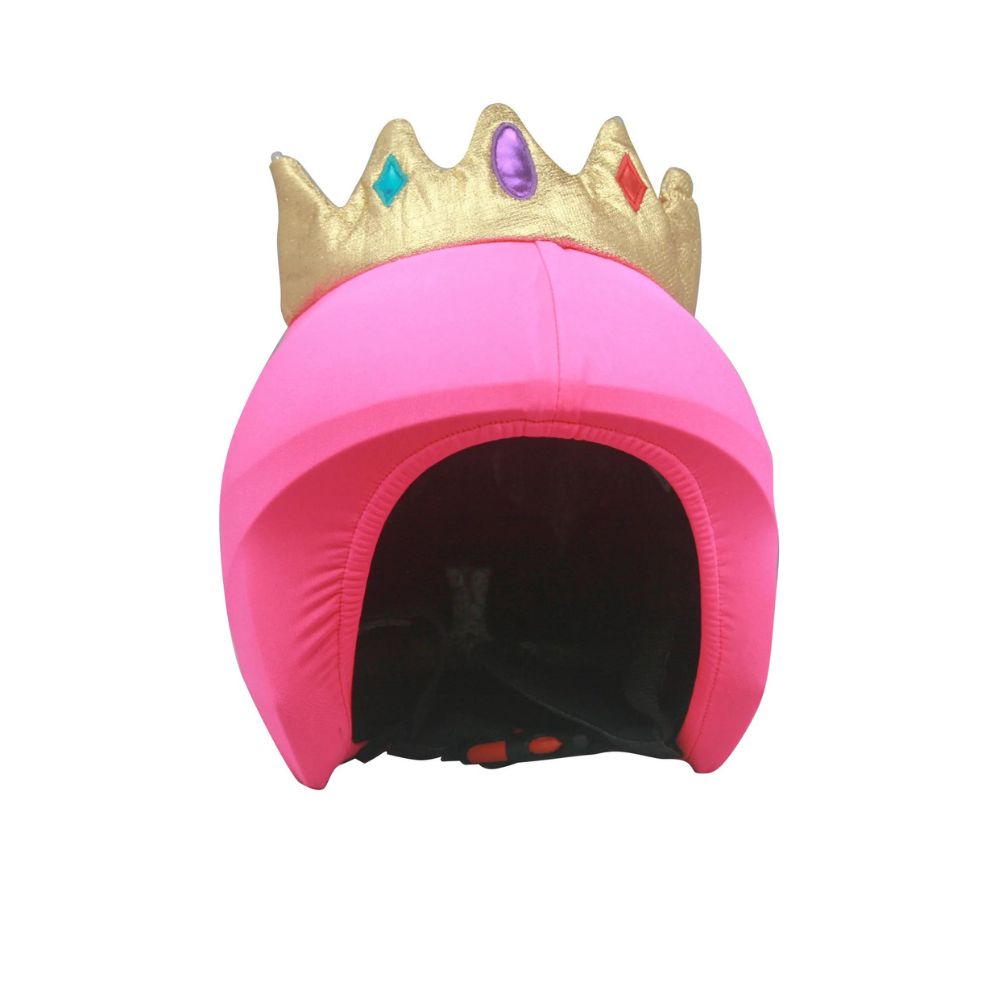 CoolCasc Queen Ski Helmet Cover with LED Lights - Waterproof Winter Snow Sports Accessory for Women - Perfect for Night Skiing, Snowboarding & Winter Festivals